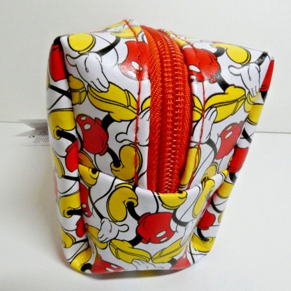 RARE Walking Mickey Mouse Cosmetic Bag Disney Pencil Travel Makeup Case L.E. NWT - Picture 6 of 10